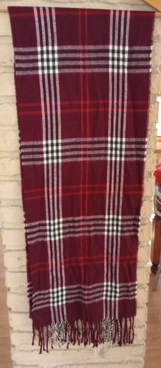 Bufanda cuadros fina suave