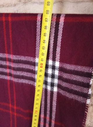 Bufanda cuadros fina suave