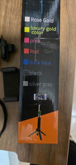 Palo selfie con trípode y mando