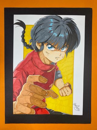 Disegno tradizionale ranma saorome