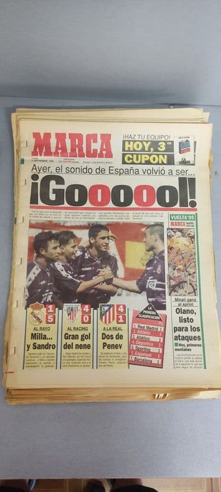 Recortes periódico Marca sobre Real Madrid