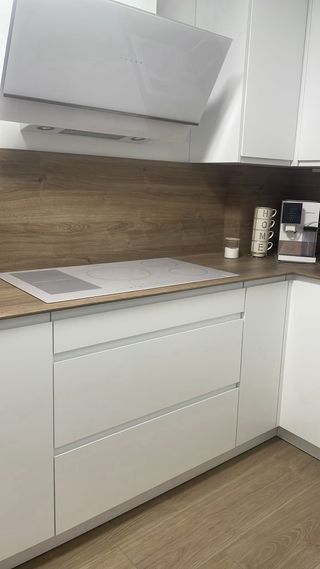 Encimera de cocina laminada compacta Roble Romance