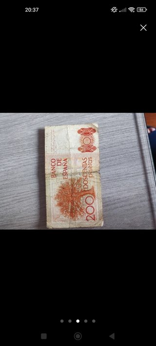 Billete 200 pesetas 1980