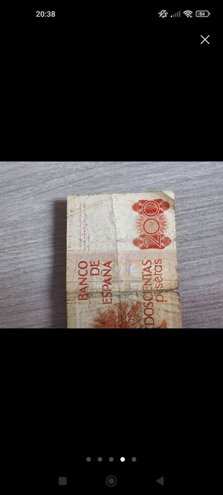 Billete 200 pesetas 1980