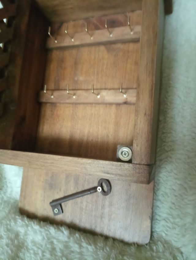 Portallaves madera rustico