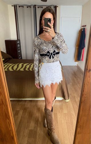 Camiseta manga larga leopardo EAN 13 talla XL