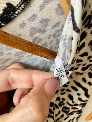 Camiseta manga larga leopardo EAN 13 talla XL
