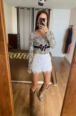 Camiseta manga larga leopardo EAN 13 talla XL