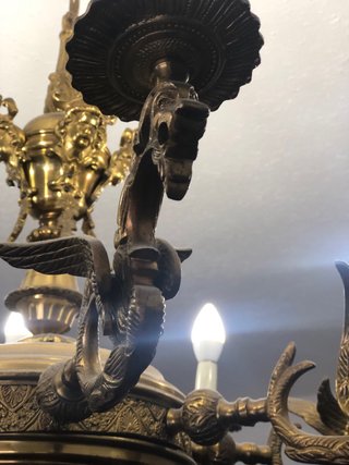 urge Lampara de dragones bronce