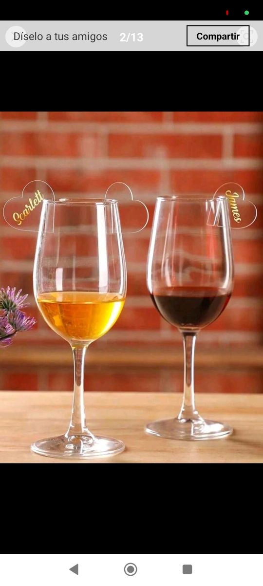 OFERTA FINAL! Marcadores de copas - Boda/fiesta