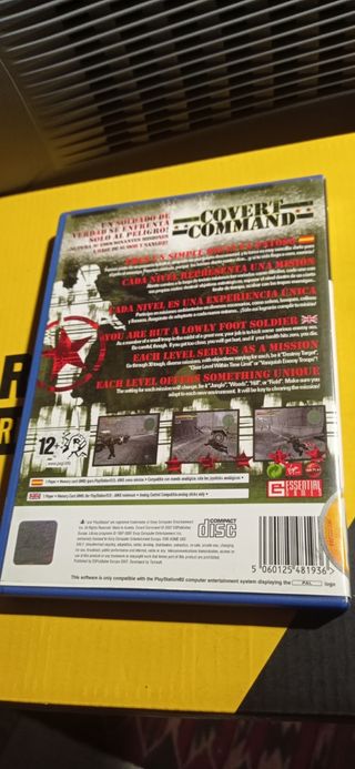 Videojuego ps2 covert command 