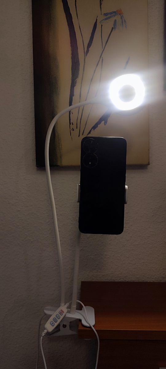 Lámpara LED + soporte flexo