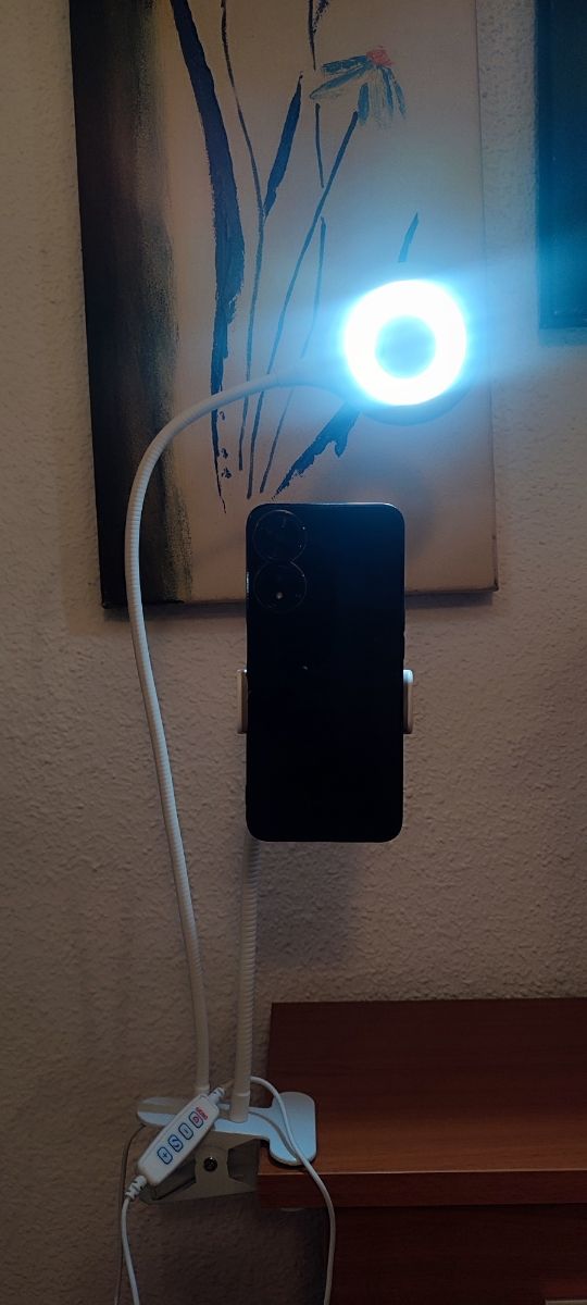 Lámpara LED + soporte flexo