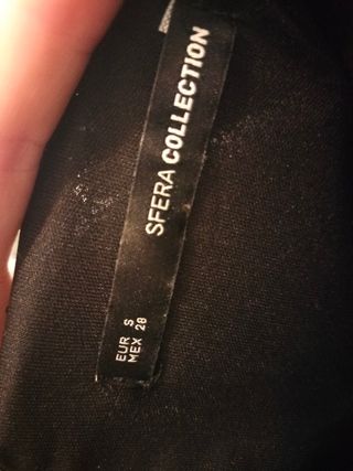 Vestido negro de lentejuelas Sfera