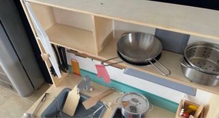 Cocina Juguete de Madera con extras