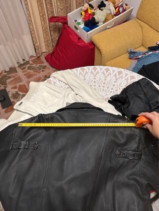 Cazadora piel vintage hombre