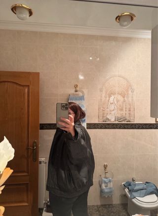 Cazadora piel vintage hombre