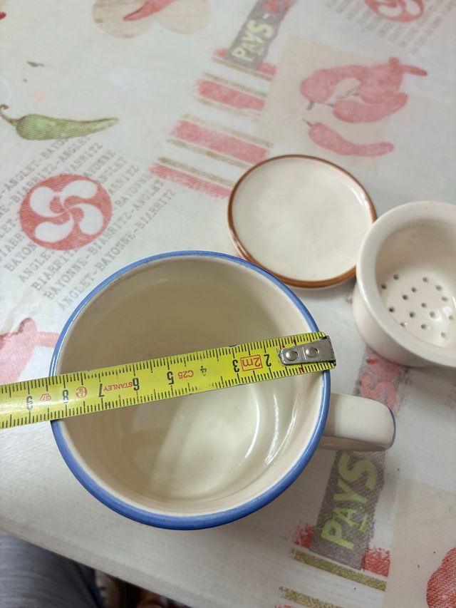 4 tazas infusion con filtro