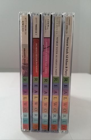 NUSRAT FATEH ALI KHAN x 5 ALBUMS FROM REAL WORLD