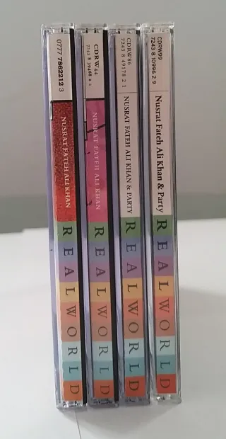 NUSRAT FATEH ALI KHAN x 4 ALBUMS FROM REAL WORLD