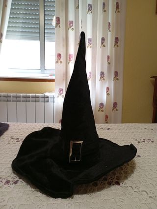 Gorro disfra de bruja. Halloween