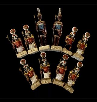 Scacchi Egizi”Dipinti a mano  + scacchiera 40x40 