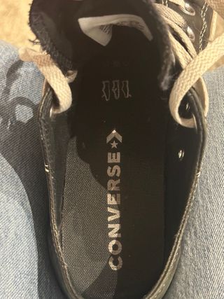 Converse plataforma negras numero 37