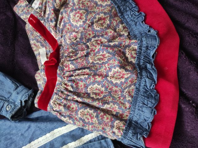 Conjunto falda camisa dolce petit 6 años