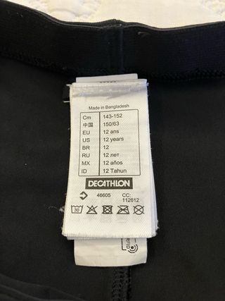 Culote ciclismo infantil 12 años