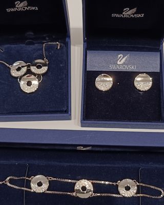 swarovski collar pulsera pendientes