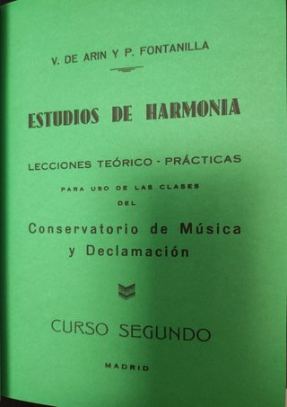 Libro de estudios de Harmonía