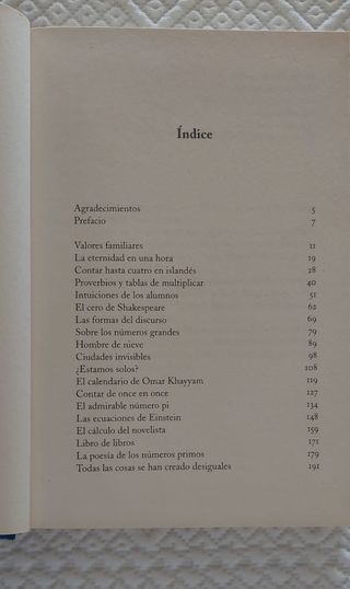 Libro "la poesía de los números"