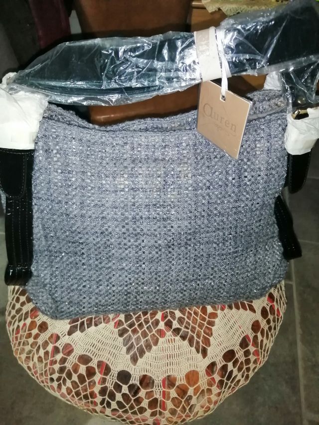 Luxury grey vintage bag