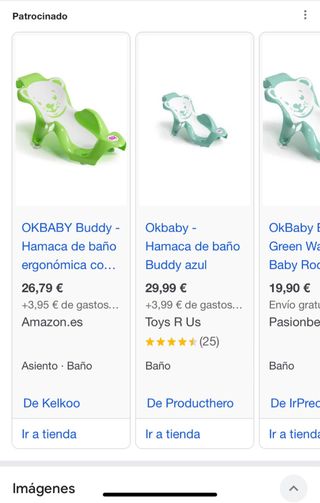 Hamaca baño ergonómica