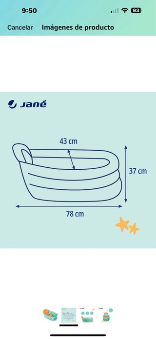 Bañera hinchable bebe