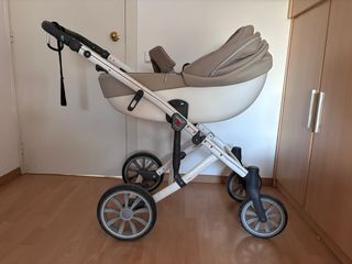 Carrito bebé Anex M-type beige y blanco