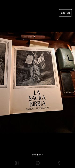 La sacra bibbia nuovo e antico  testamento