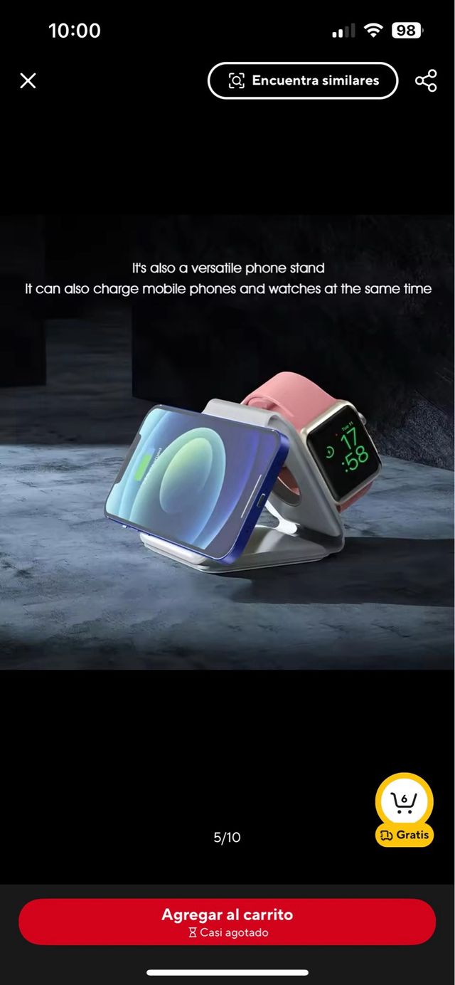 Caricabatterie wireless mobile e Applewatch