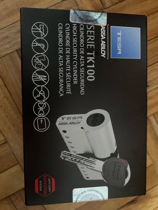 BOMBILLO SEGURIDAD TESA TK100 30X50 NIQUEL 