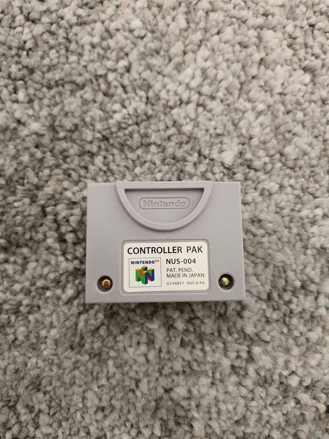 Controller Pak de Nintendo 64 tarjeta de memoria