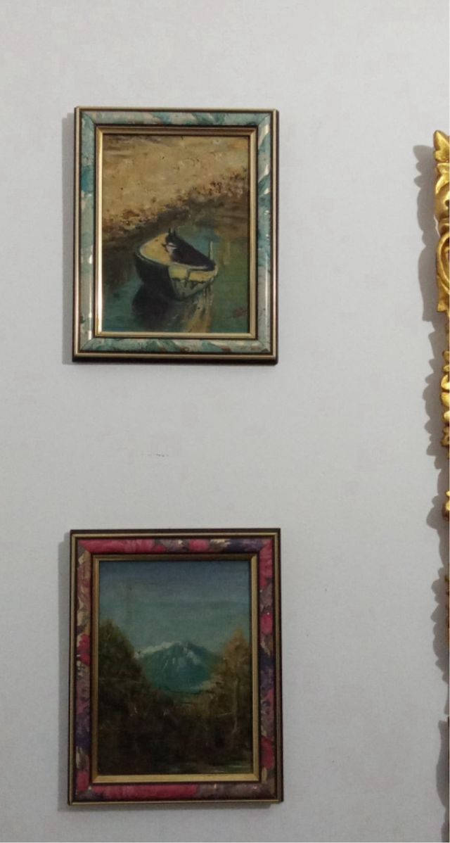 Pareja de cuadros de oleo 