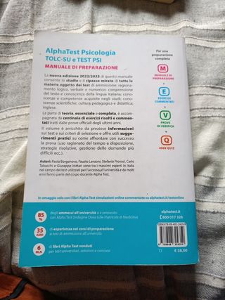 Alpha Test. Psicologia. Tolc. Manuale Di Preparazione