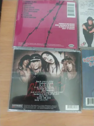 Lote de 4 CDs glam rock sleazy hard rock