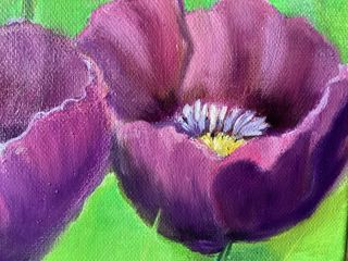Cuadro pintura al óleo de Flores 🌷 Fotorealismo