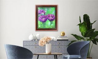 Cuadro pintura al óleo de Flores 🌷 Fotorealismo