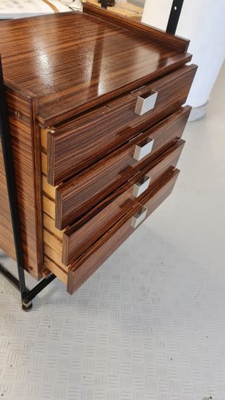 Mueble chapeada de palisandro años 50s