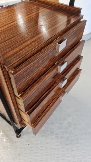 Mueble chapeada de palisandro años 50s