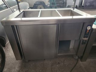 Lineal de buffet de acero inoxidable