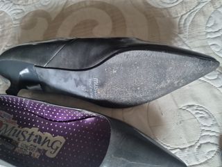 Zapatos tacón gris oscuro