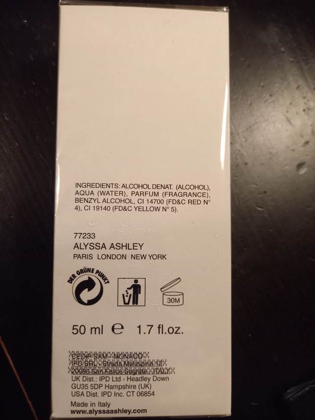 Eau de toilette Vanilla by Alissa Ashley